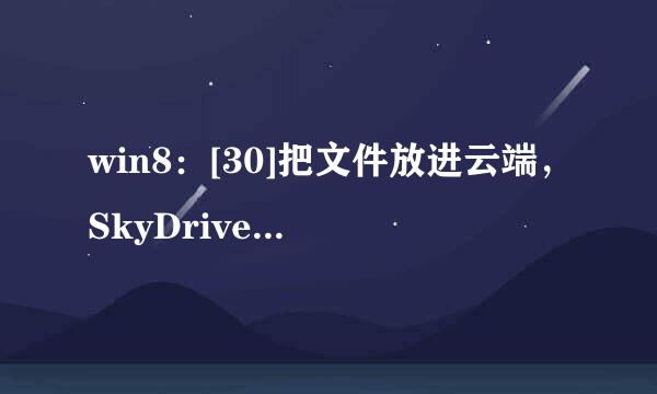win8：[30]把文件放进云端，SkyDrive使用方法