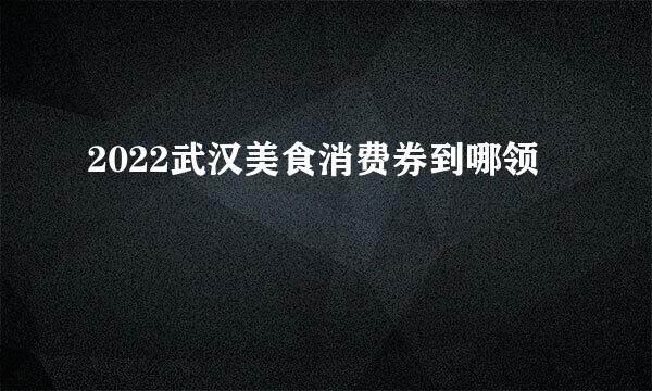 2022武汉美食消费券到哪领