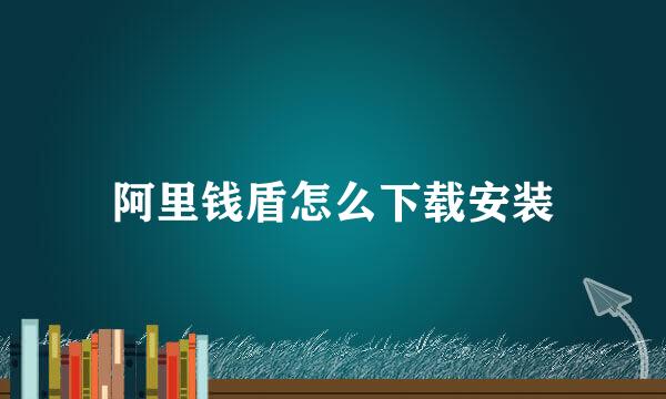 阿里钱盾怎么下载安装