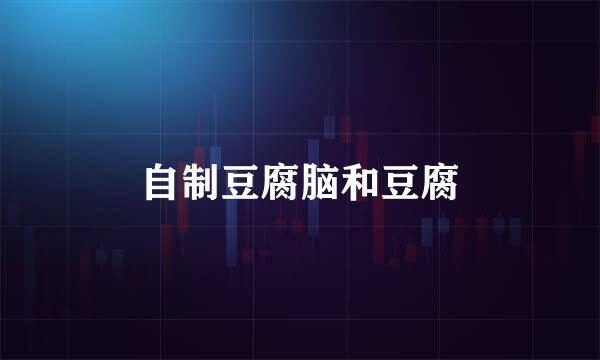 自制豆腐脑和豆腐