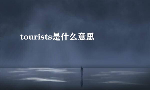 tourists是什么意思