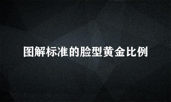 图解标准的脸型黄金比例