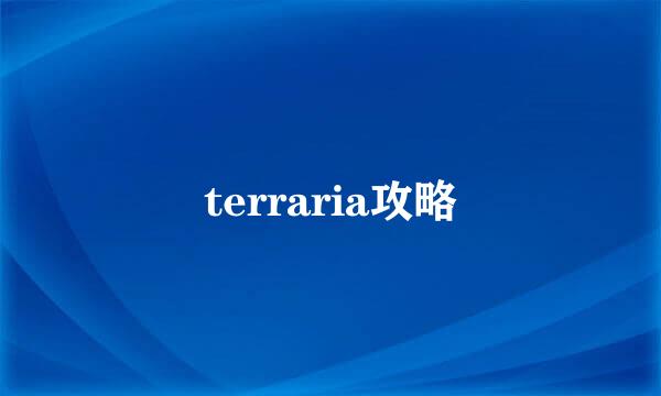 terraria攻略