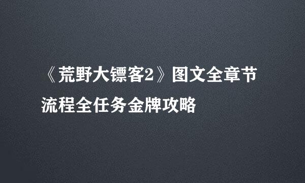 《荒野大镖客2》图文全章节流程全任务金牌攻略