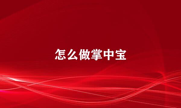 怎么做掌中宝