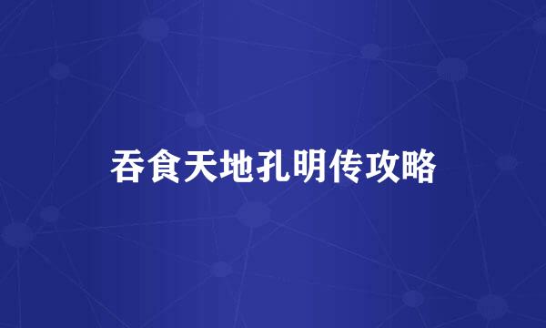 吞食天地孔明传攻略