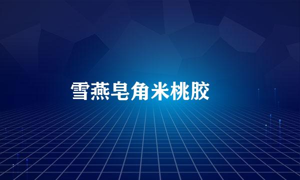 雪燕皂角米桃胶羮