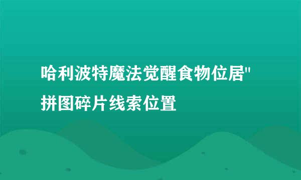 哈利波特魔法觉醒食物位居