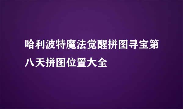 哈利波特魔法觉醒拼图寻宝第八天拼图位置大全