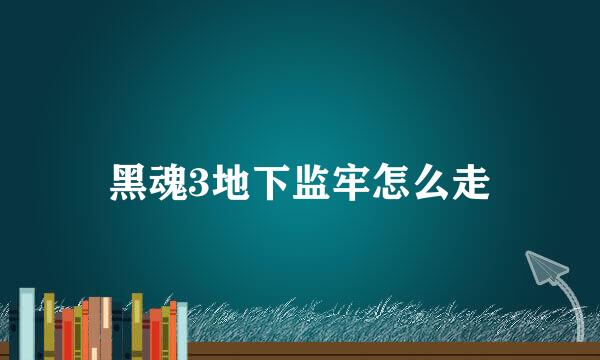 黑魂3地下监牢怎么走