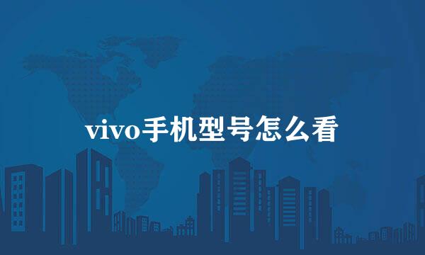 vivo手机型号怎么看