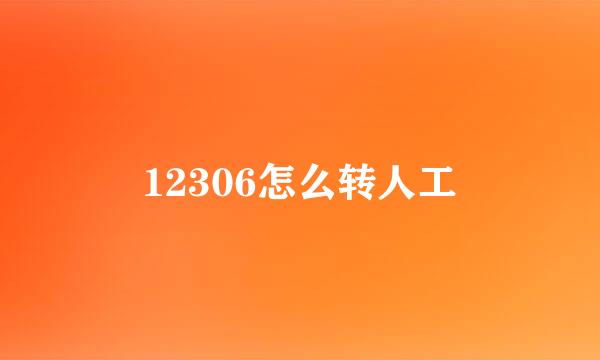 12306怎么转人工