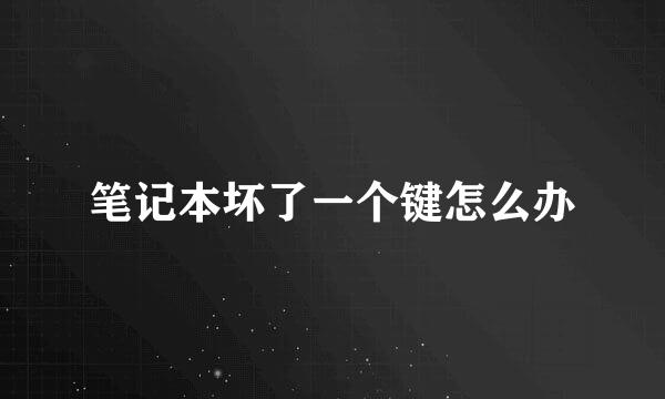 笔记本坏了一个键怎么办
