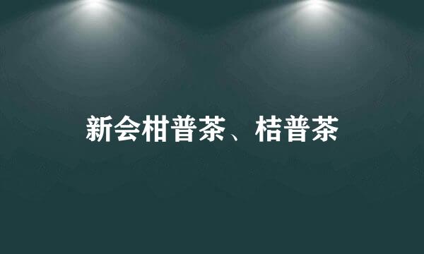 新会柑普茶、桔普茶