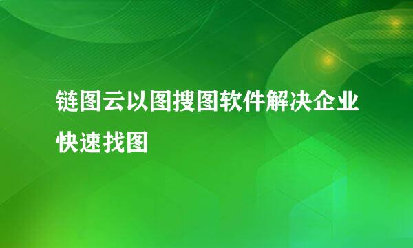 链图云以图搜图软件解决企业快速找图