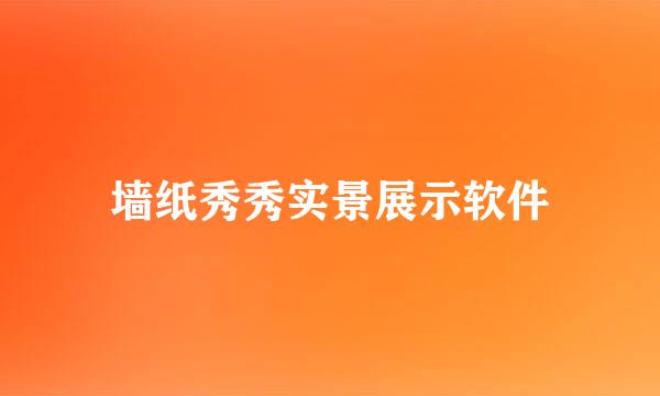 墙纸秀秀实景展示软件