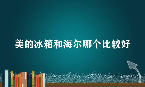 美的冰箱和海尔哪个比较好
