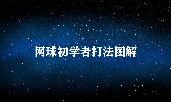 网球初学者打法图解