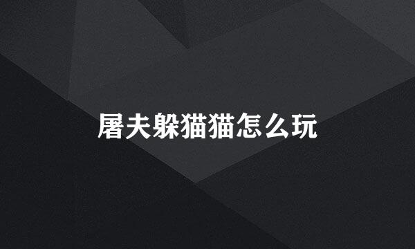 屠夫躲猫猫怎么玩