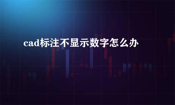 cad标注不显示数字怎么办