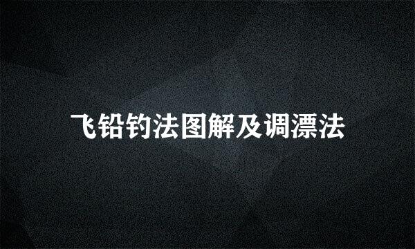 飞铅钓法图解及调漂法