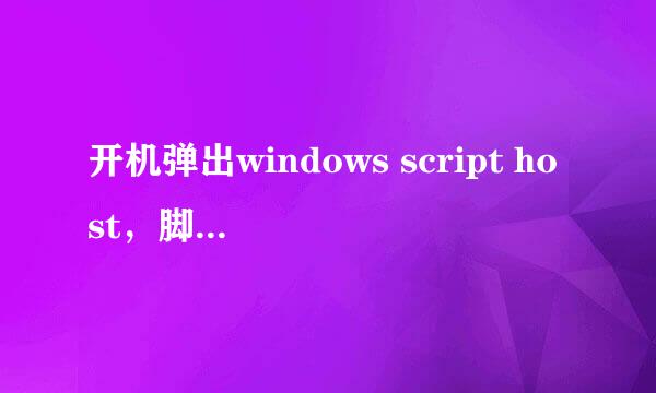 开机弹出windows script host，脚本C:loli.vbs