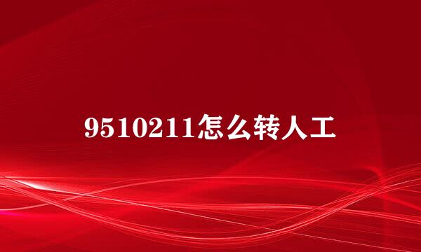 9510211怎么转人工