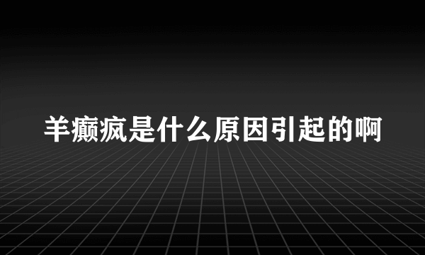 羊癫疯是什么原因引起的啊