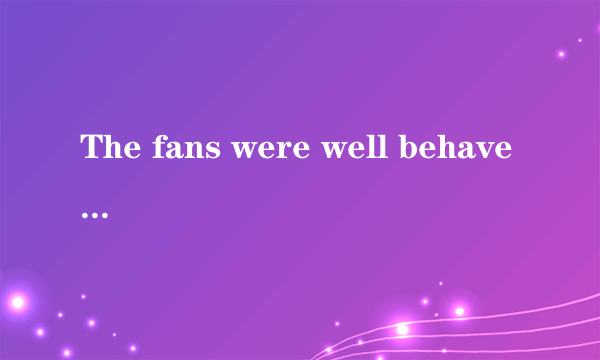 The fans were well behaved,and the game was played without _________.  incidentaccidenteventmatter