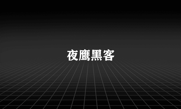 夜鹰黑客