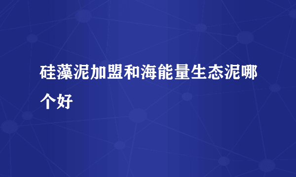 硅藻泥加盟和海能量生态泥哪个好