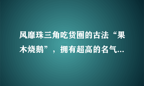 风靡珠三角吃货圈的古法“果木烧鹅”，拥有超高的名气，不预定根本吃不到！