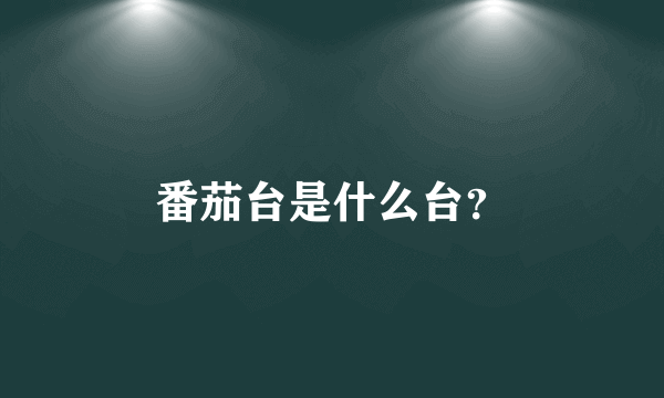 番茄台是什么台？