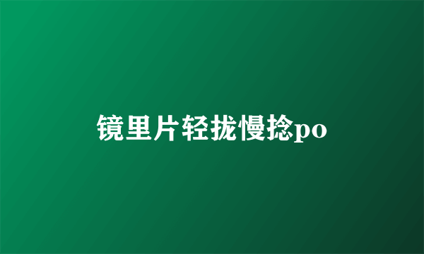 镜里片轻拢慢捻po